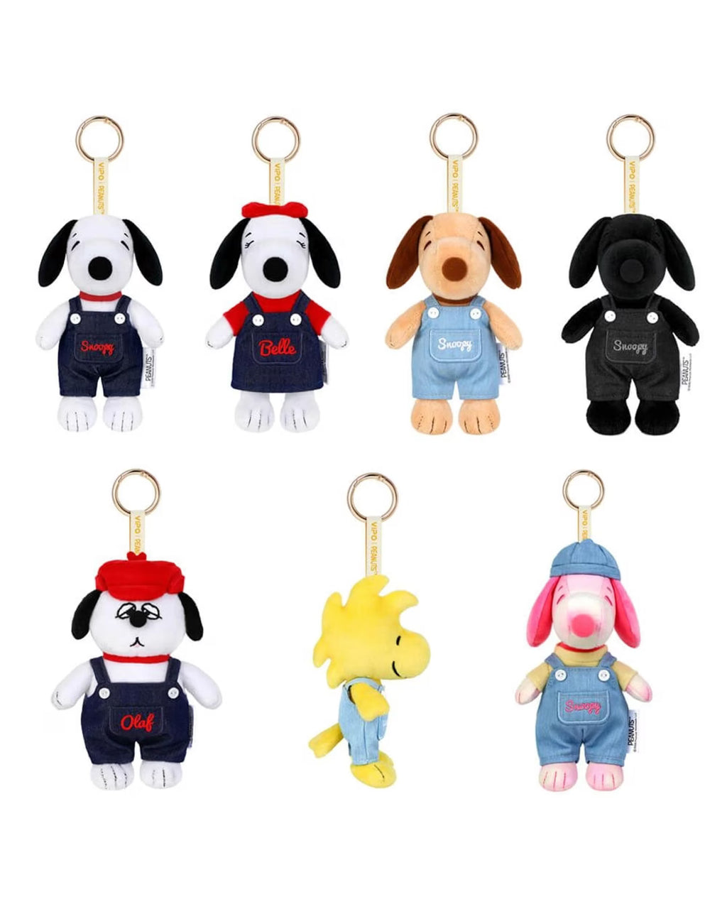 Peanuts Denim Series Plush Keychain Blind Box