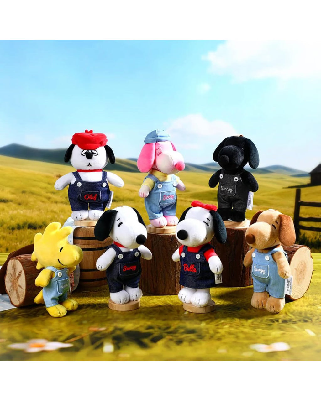 Peanuts Denim Series Plush Keychain Blind Box