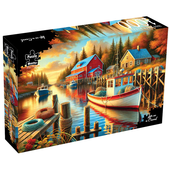 1000 PIECE PUZZLE - LIFE ON A CANAL
