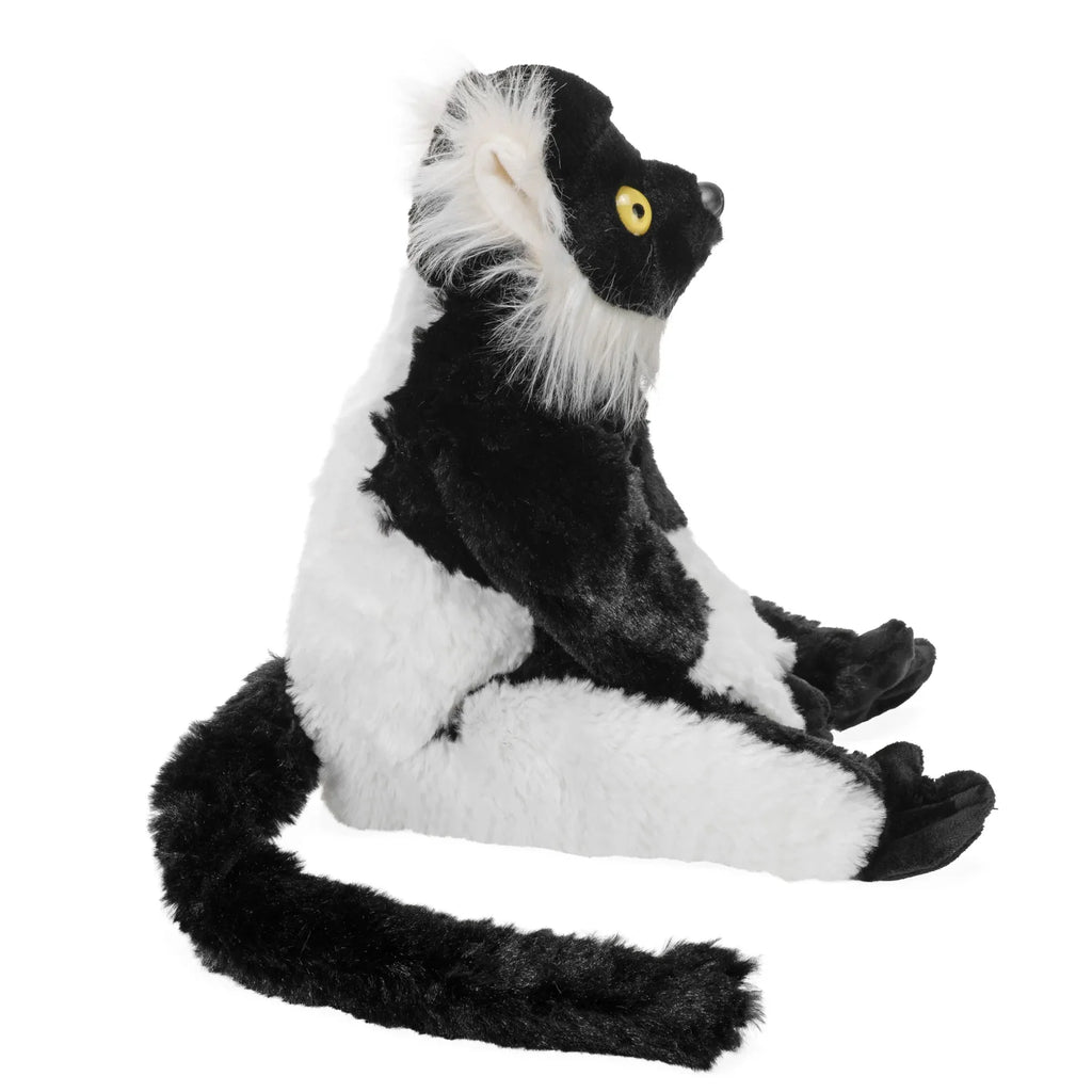 Wild Republic Cuddlekins Black & White Ruffed Lemur Stuffed Animal - 12"