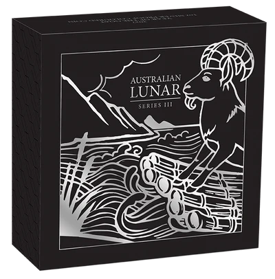 Year of the Goat 2027 1oz Silver Proof Coloured Coin