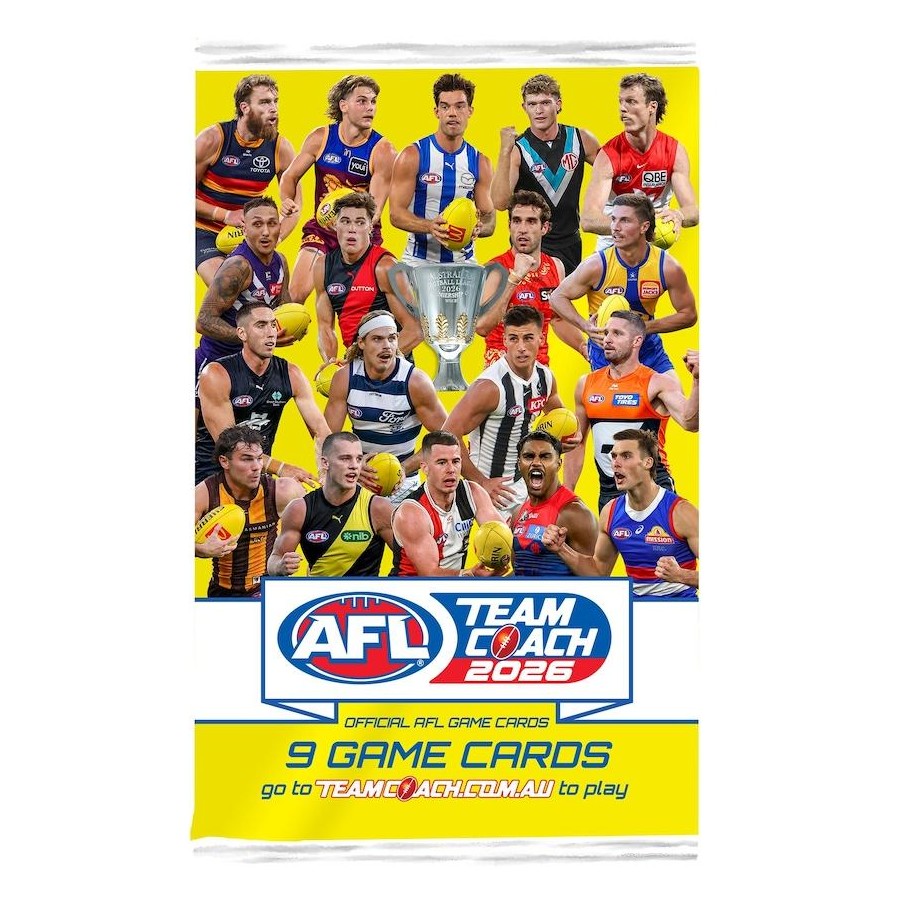 AFL TEAMCOACH FOOTY CARD PACKS: 2026