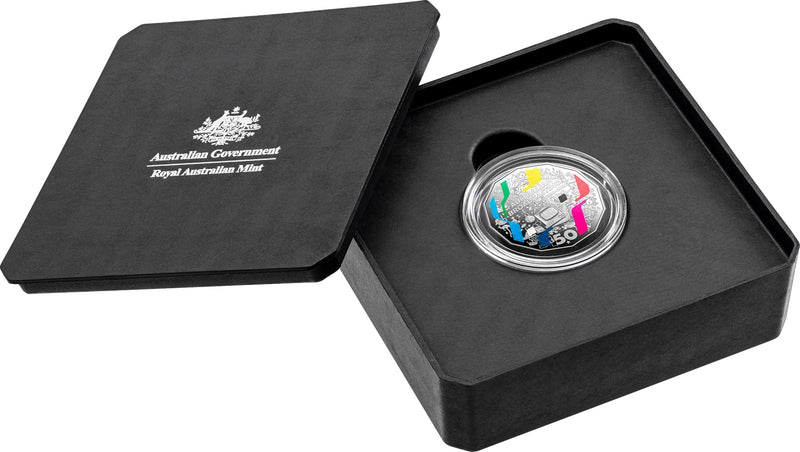 First Television Broadcast 70th Anniversary 2026 50c Coloured Silver Proof Coin