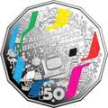 First Television Broadcast 70th Anniversary 2026 50c Coloured Silver Proof Coin