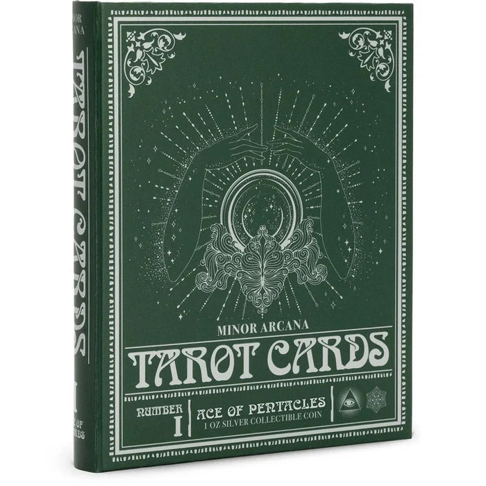 TAROT CARDS ACE OF PENTACLES 1OZ SILVER COIN