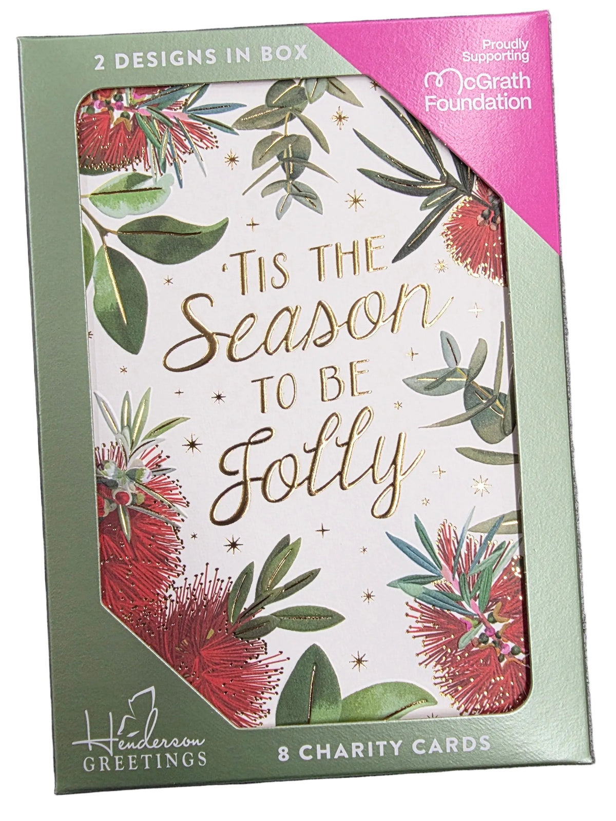 Christmas Charity Boxed Cards - Bottlebrush Border Australiana (2 Designs)