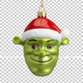 Shrek 3D Head Plastic Christmas Tree Ornament