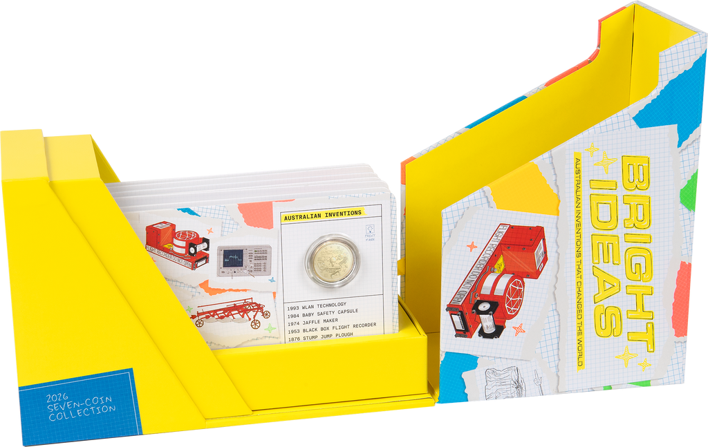 Better Together Pack- Bright Ideas 7 Coin Collection Set Plus Sealed Tube and Folder Plus 3 $2 Coins for Free