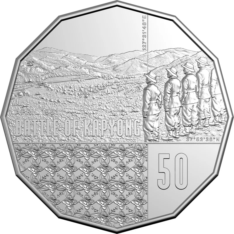 BATTLE OF KAPYONG 75TH ANNIVERSARY 2026 50C UNCIRCULATED COIN