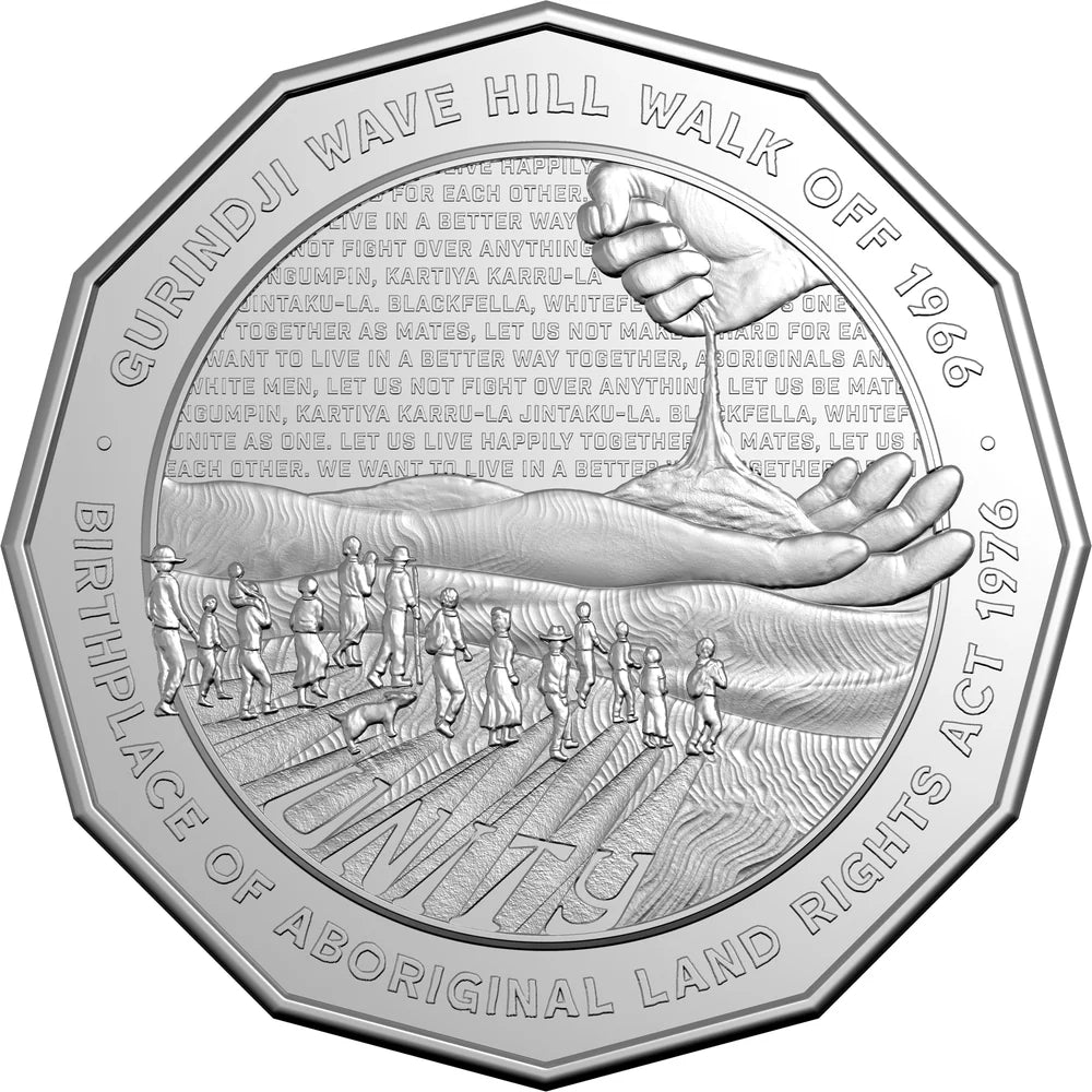 Unity: Wave Hill Walk Off 2026 50c Uncirculated Coin in Card
