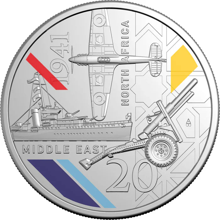 2026 20C WWII CAMPAIGNS OF 1941 NORTH AFRICA AND THE MIDDLE EAST UNCIRCULATED COIN