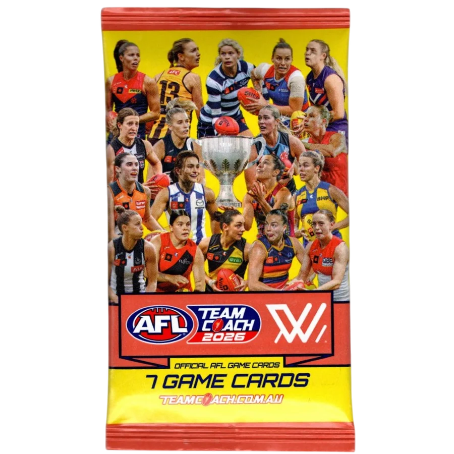 AFL WOMEN TEAMCOACH CARD PACKS: 2026
