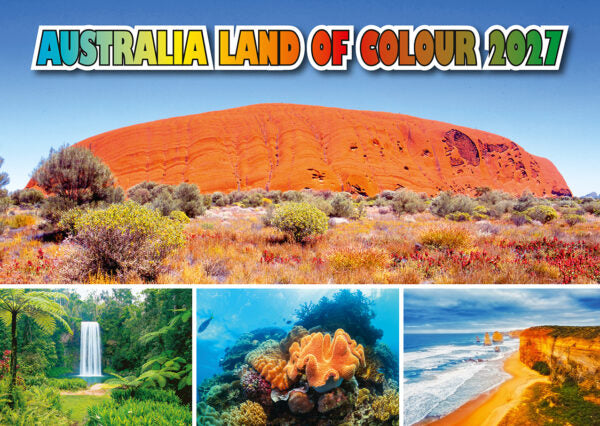 AUST LAND OF COLOUR A4 CALENDAR: 2027