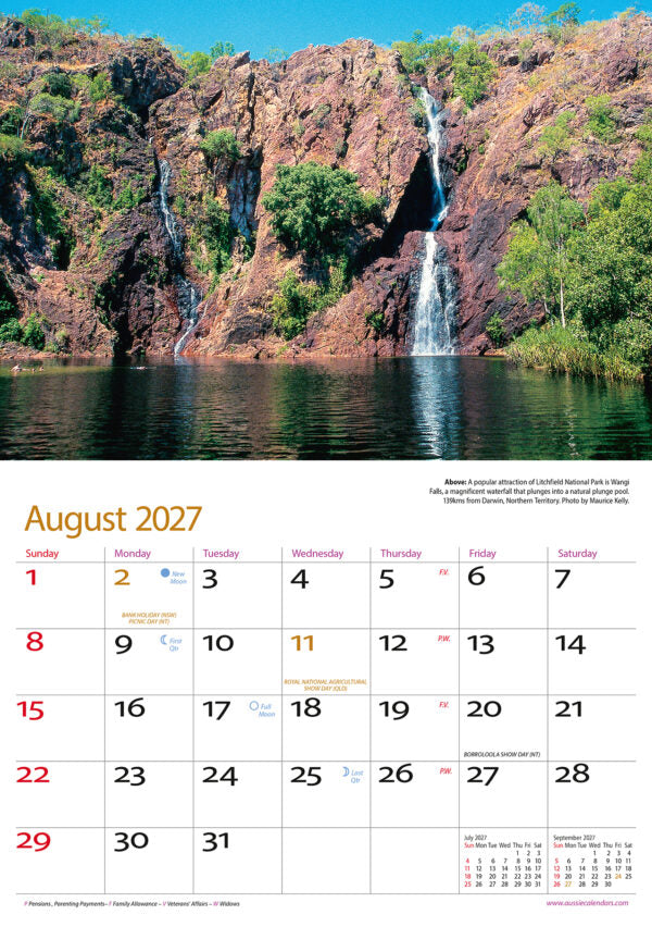 OUTBACK AUST CALENDAR: 2027