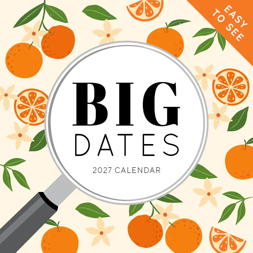 BIG DATES EASY TO SEE CALENDAR: 2027