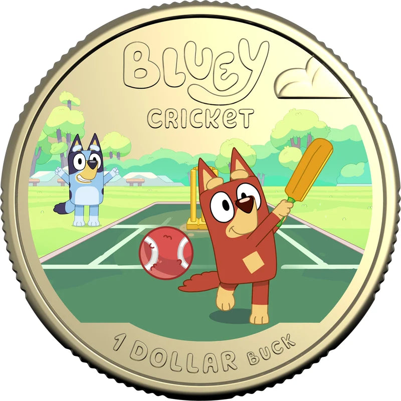 BLUEY 2027 $1 COLOURED UNCIRCULATED COIN