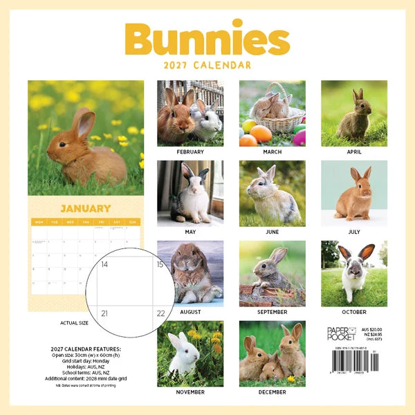 BUNNIES CALENDAR: 2027