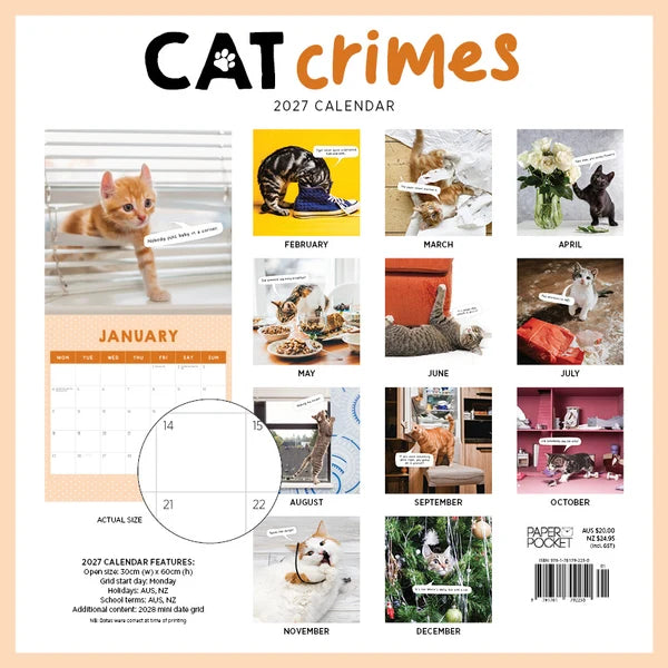 CAT CRIMES CALENDAR: 2027