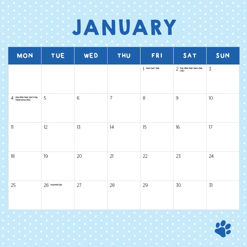 CUTE CATS CALENDAR: 2027