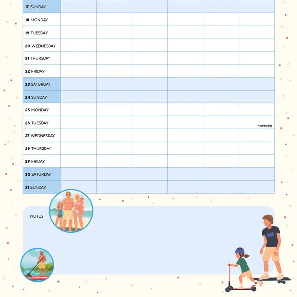FAMILY PLANNER CALENDAR: 2027