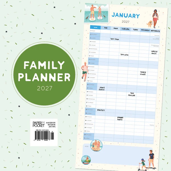 FAMILY PLANNER CALENDAR: 2027