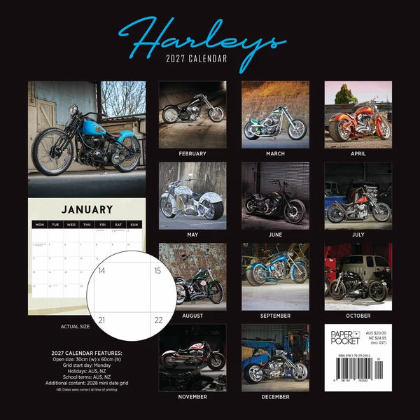 HARLEYS CALENDAR: 2027