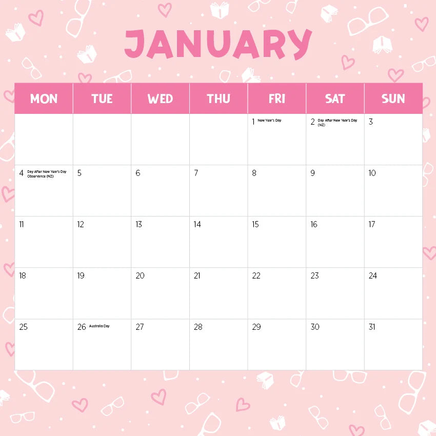 HOT GUYS READING CALENDAR: 2027