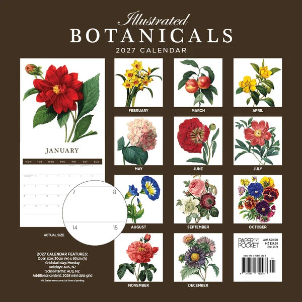 ILLUSTRATED BOTANICALS CALENDAR: 2027
