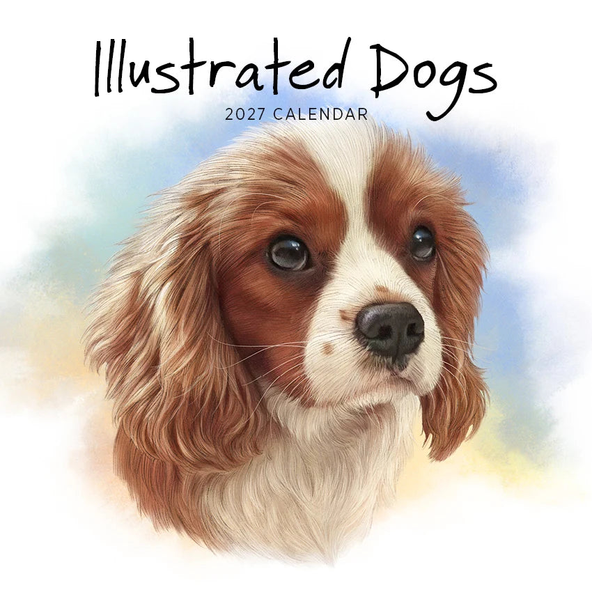 ILLUSTRATED DOGS CALENDAR: 2027