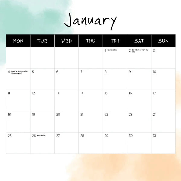 ILLUSTRATED DOGS CALENDAR: 2027