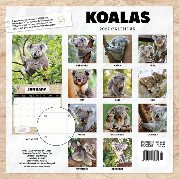 KOALAS CALENDAR: 2027