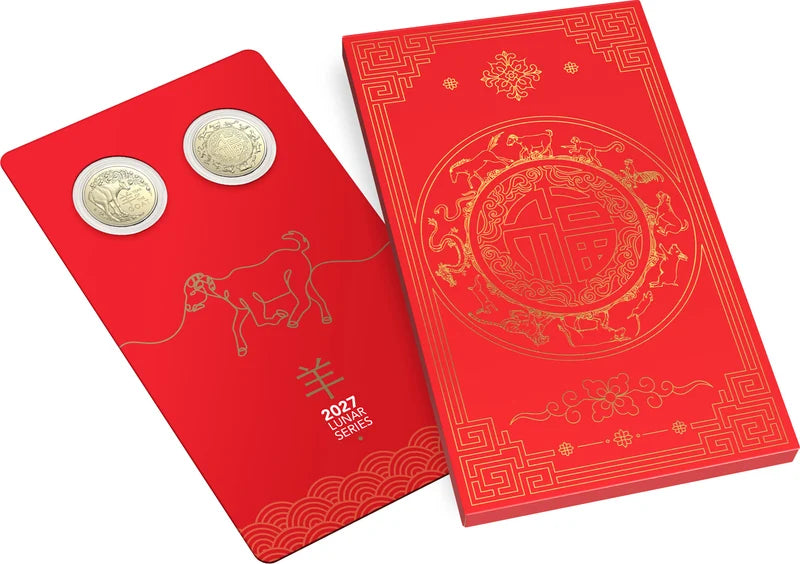 Year of the Goat 2027 $1 Uncirculated Two-Coin Set