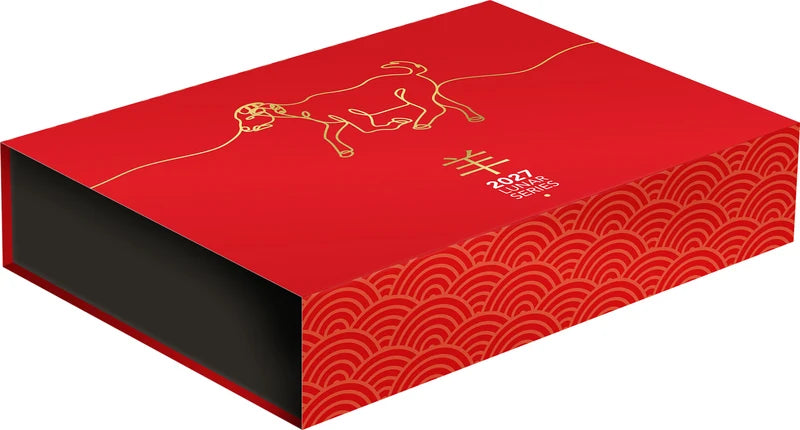 Year of the Goat 2027 $100 1oz Gold Proof Domed Coin