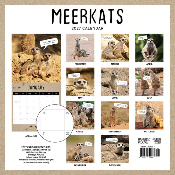 MEERKATS CALENDAR: 2027