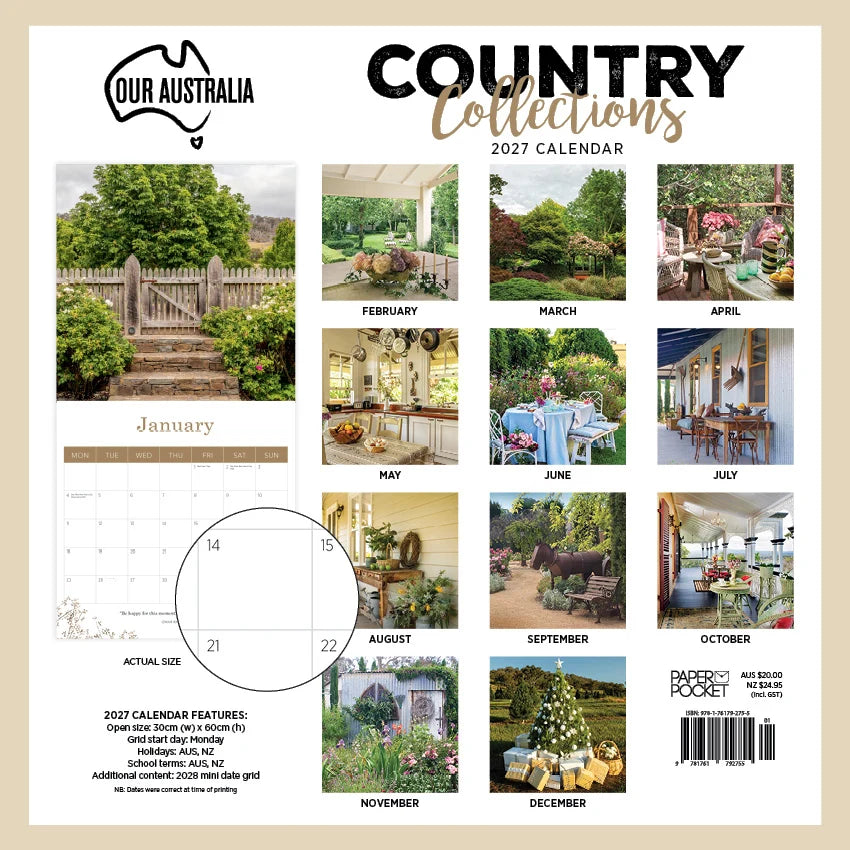 OUR AUST COUNTRY COLLECT CALENDAR: 2027