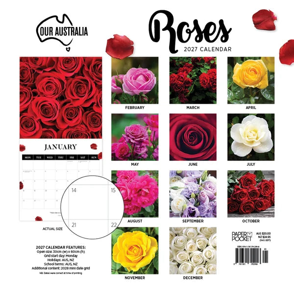 OUR AUST ROSES CALENDAR: 2027