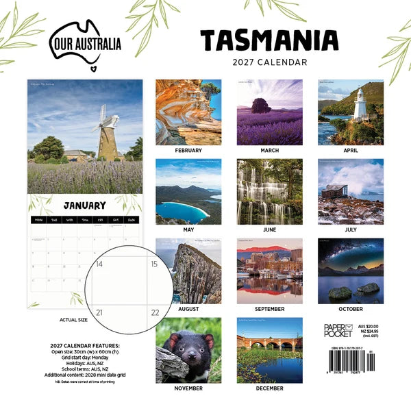 OUR AUST TASMANIA CALENDAR: 2027
