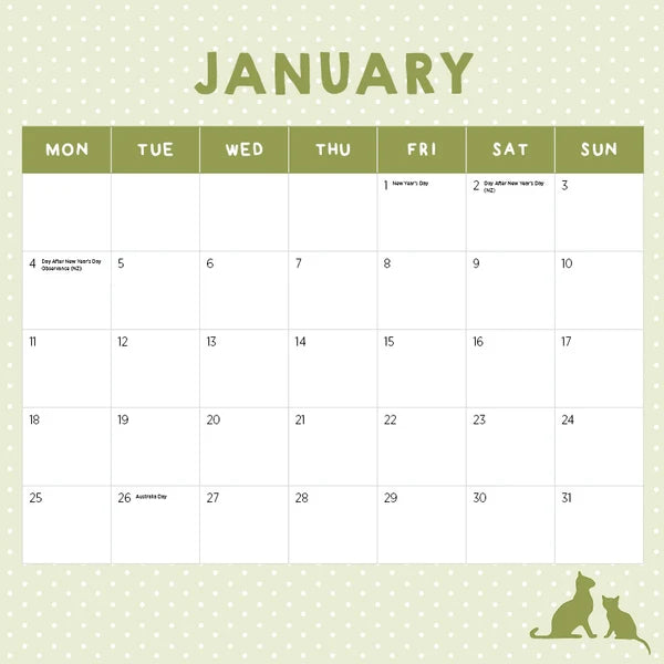 RESCUE CATS CALENDAR: 2027