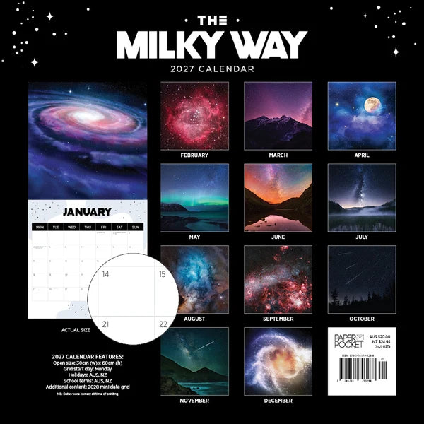 THE MILKY WAY (THE GALAXY) CALENDAR: 2027