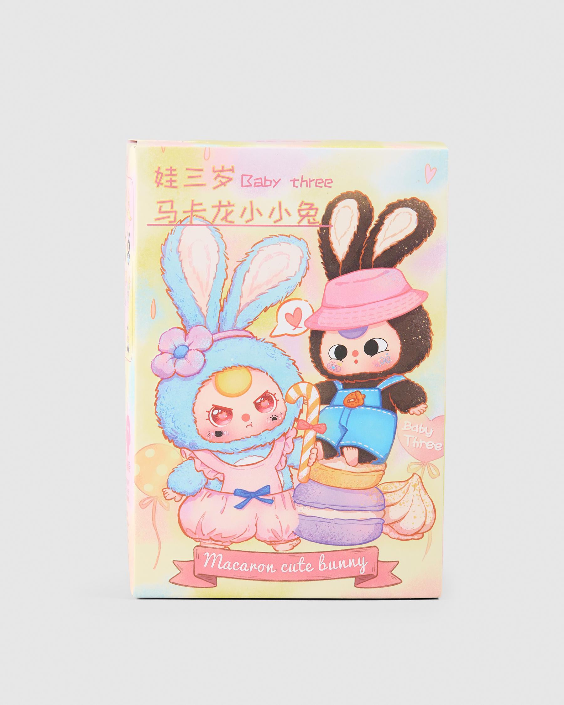 BABY THREE - MACARON CUTE BUNNY PLUSH BLIND BOX