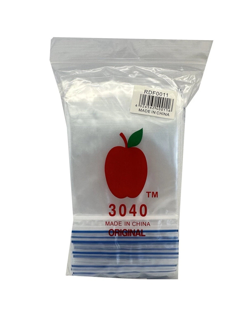 3040 ZIP LOCK PLASTIC BAG
