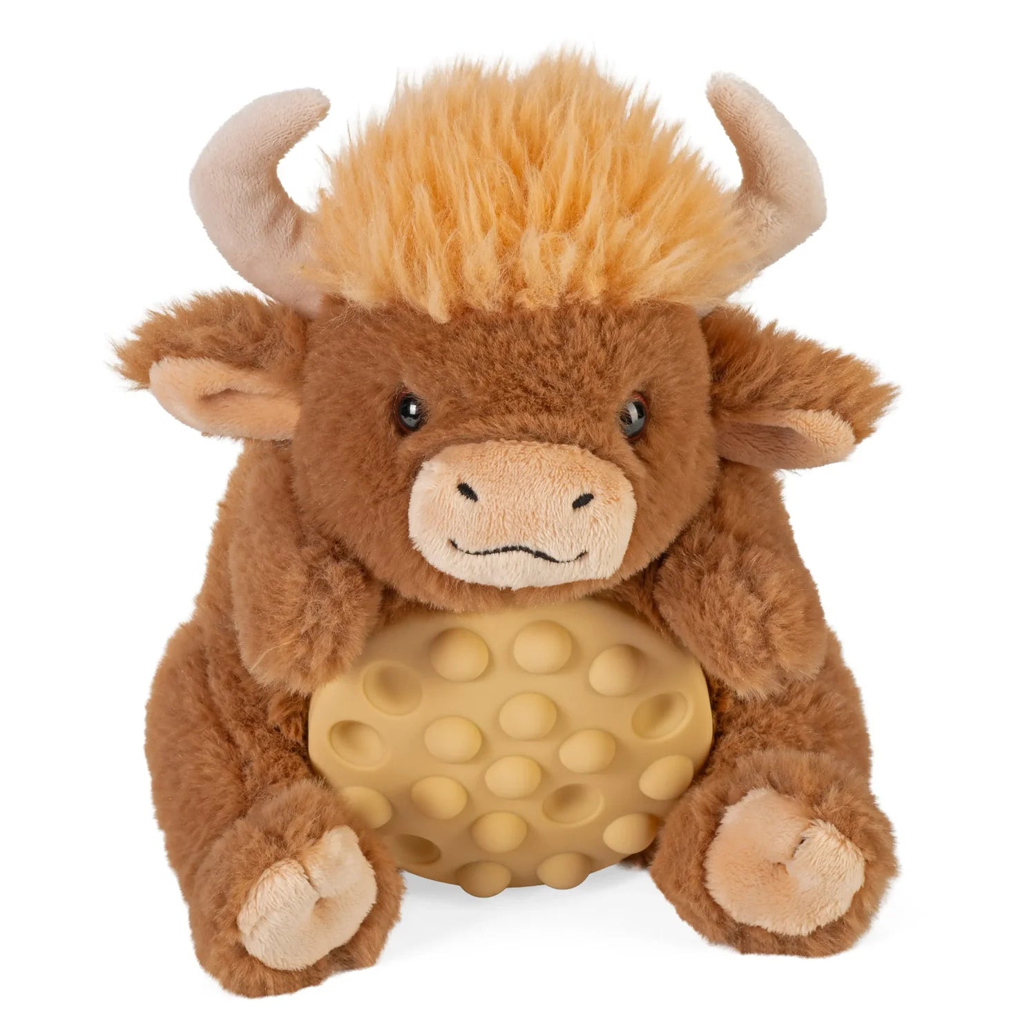 Wild Republic Poppykins Mini Highland Cow Stuffed Animal - 7.5"