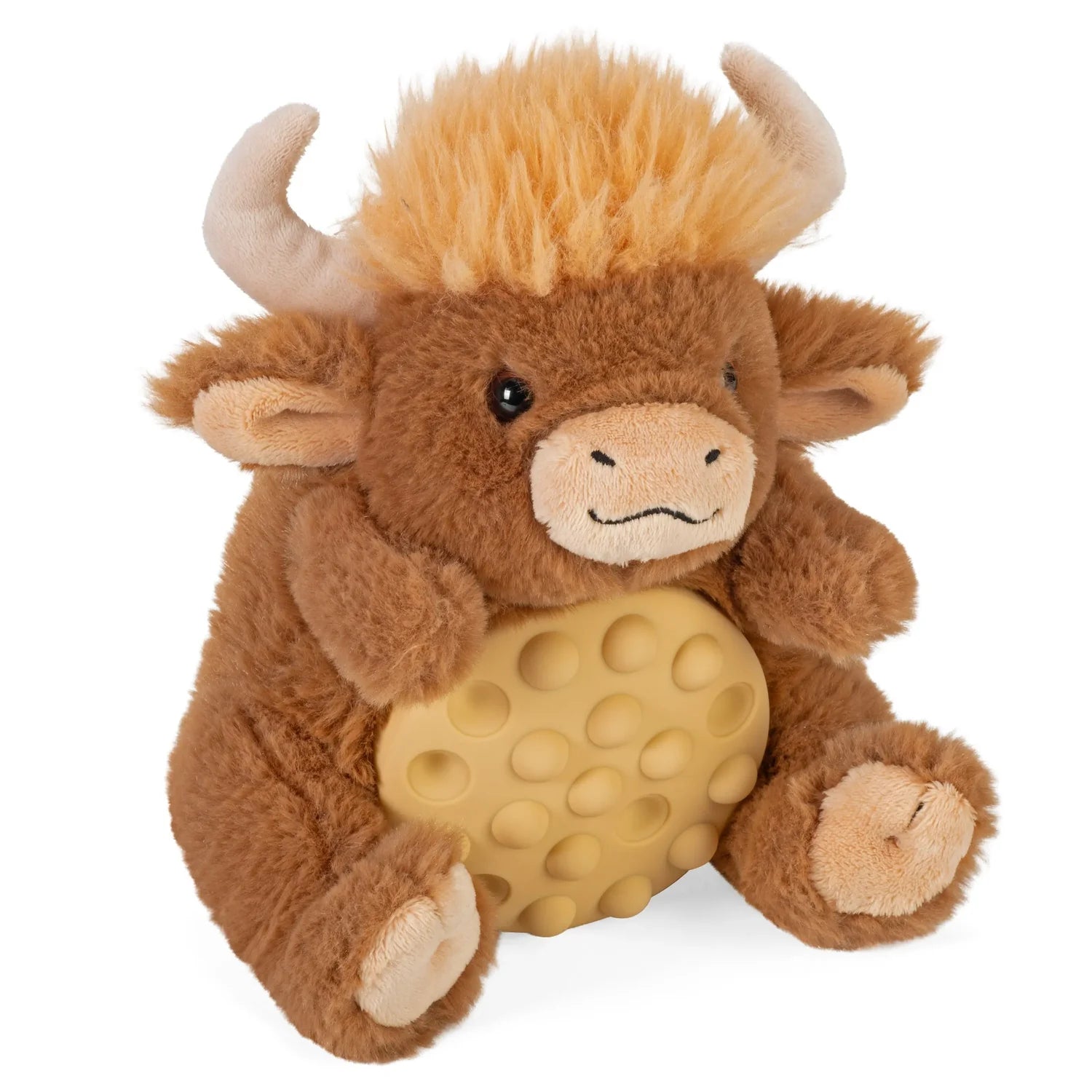 Wild Republic Poppykins Mini Highland Cow Stuffed Animal - 7.5"