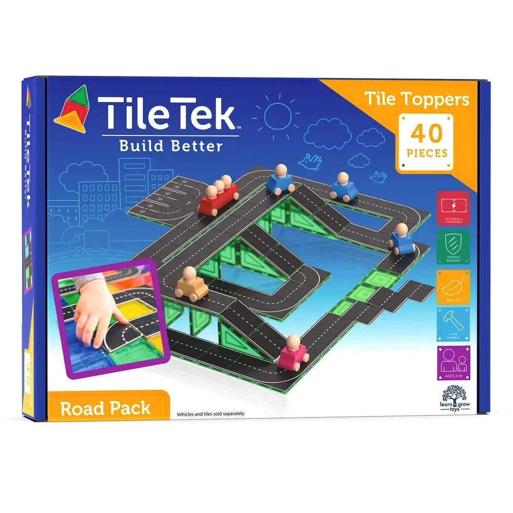 TILE TEK BUILD BETTER TILE TOPPERS 40 PIECES ROAD PACK