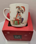 BUG ART CHRISTMAS MUG - PUPPY DOG