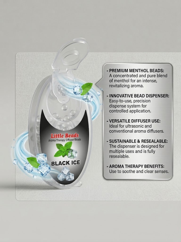 LITTLE BEADS MENTHOL BLACK ICE FLAVOUR