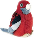 Wild Republic Crimson Rosella Plush with Authentic Bird Calls, Stuffed Animal, Plush Toy, Australian Birds, Birds with Sound, 6 Inches