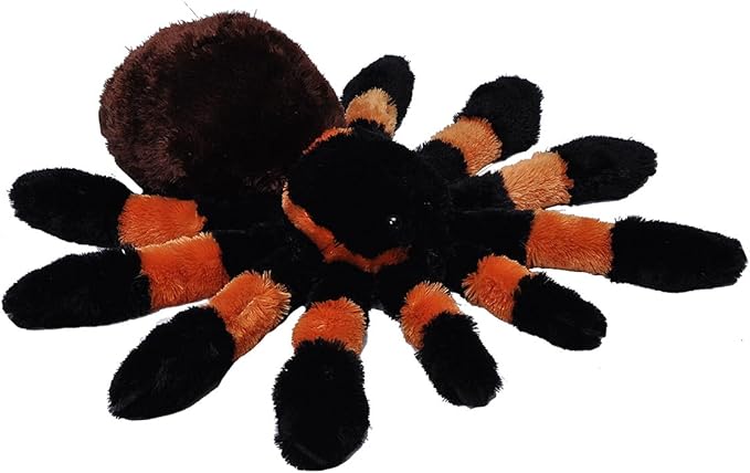 Wild Republic Cuddlekins Tarantula, Stuffed Animal, Plush Toy, Gifts for Kids, 12"