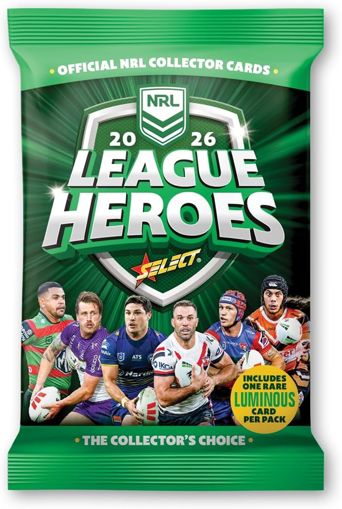 NRL Official 2026 League Heroes Collector Cards Box