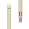 Legami - Erasable Gel Pen Ball on the End to Remove Ink Without Consuming the Paper - Ink Purple Thermosensitive Tip Diameter 07 Mm - Bunny Theme